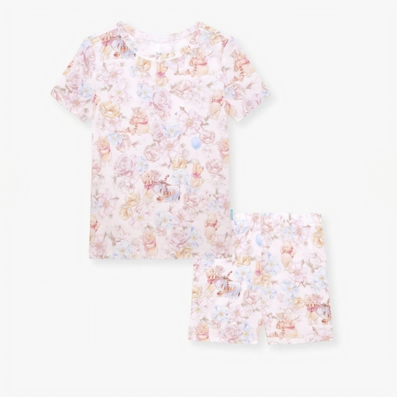 Posh Peanut X Disney Winnie the Pooh Classic Pajama Short Set 3T/4T NIB
